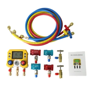 MG 10C AC Manifold R410A R22 R134A R404A Digital Manifold Gauge Hose Set