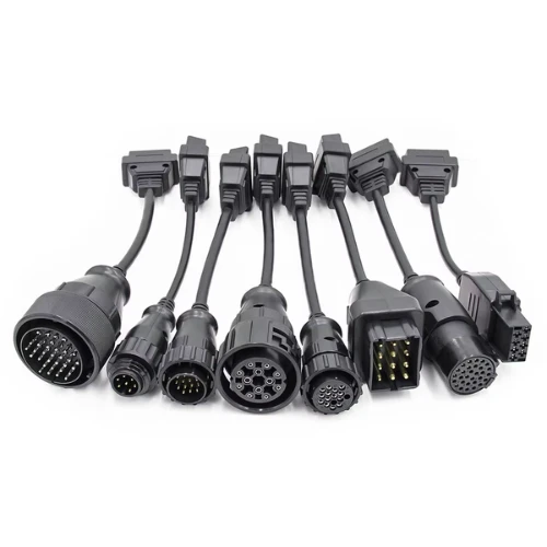 Full Set Truck Cable 8-in-1 OBD1 to OBD2 Scanner Cables for TCS Trucks Plus 3-in-1 Set