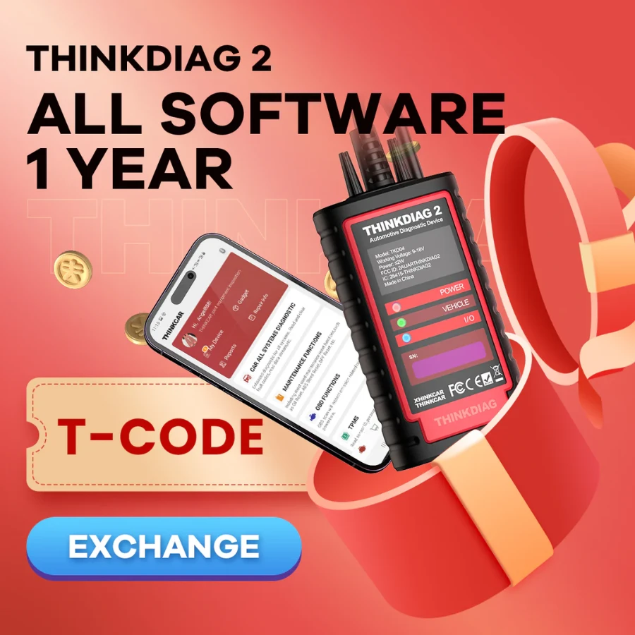 THINKDIAG 2 T-code 1 Year All Software Renewal Subscription