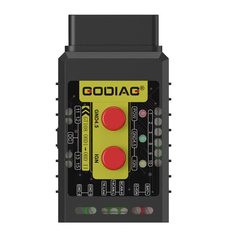 GODIAG GT108 C-Configuration Universal OBDI to OBDII Conversion Adapter for Specialized Vehicle Diagnostics