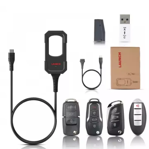 LAUNCH X431 Professional Key Programmer & Remote Maker – Includes 4 Universal Remote Keys + 1 Super Chip | Advanced Add-On Kit for X431 IMMO Elite, IMMO Plus, and XPRO-5