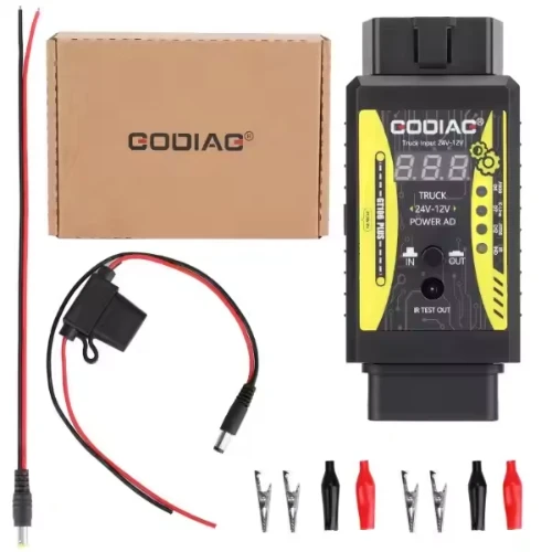 GODIAG GT106 Plus Truck Adapter – 24V to 12V Fuel Injector Cleaning & Relay Testing Tool for Heavy Duty Vehicles