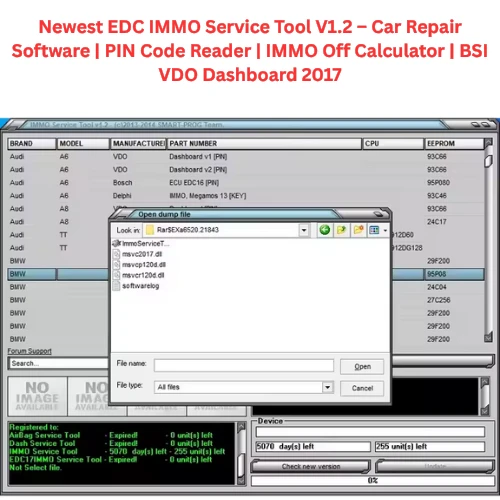 Newest EDC IMMO Service Tool V1.2 – Car Repair Software | PIN Code Reader | IMMO Off Calculator | BSI VDO Dashboard 2017