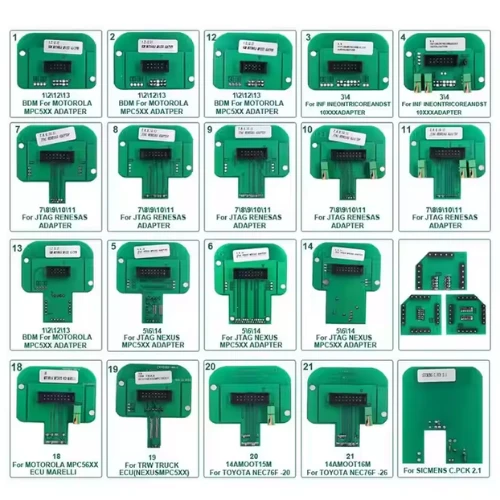 22-Piece Complete LED BDM Frame Adapter Kit – High-Precision ECU Programming Tool for Dimsport, FGTech, BDM100 & BDM Probe Modules